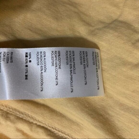 Free People Yellow Embroidered Crop Top - Picture 13 of 14